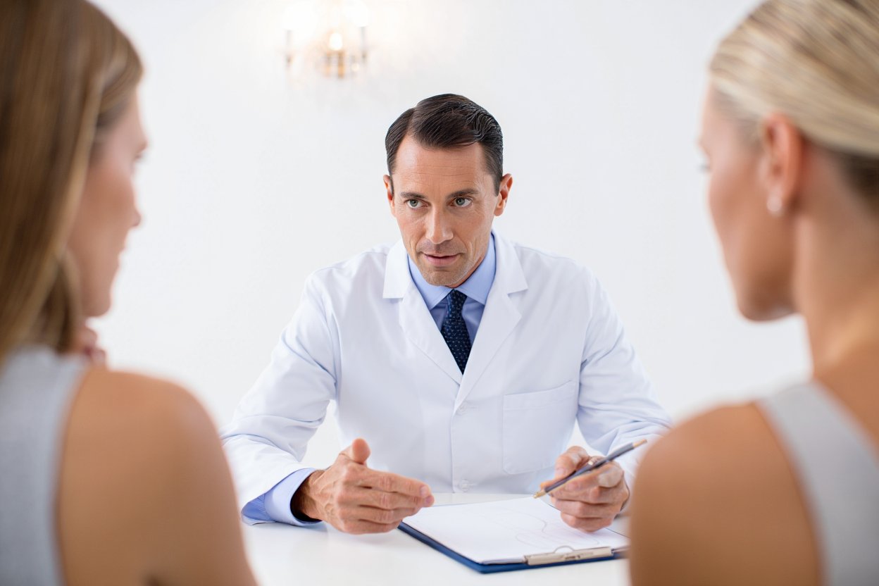 Девушки на консультации врача